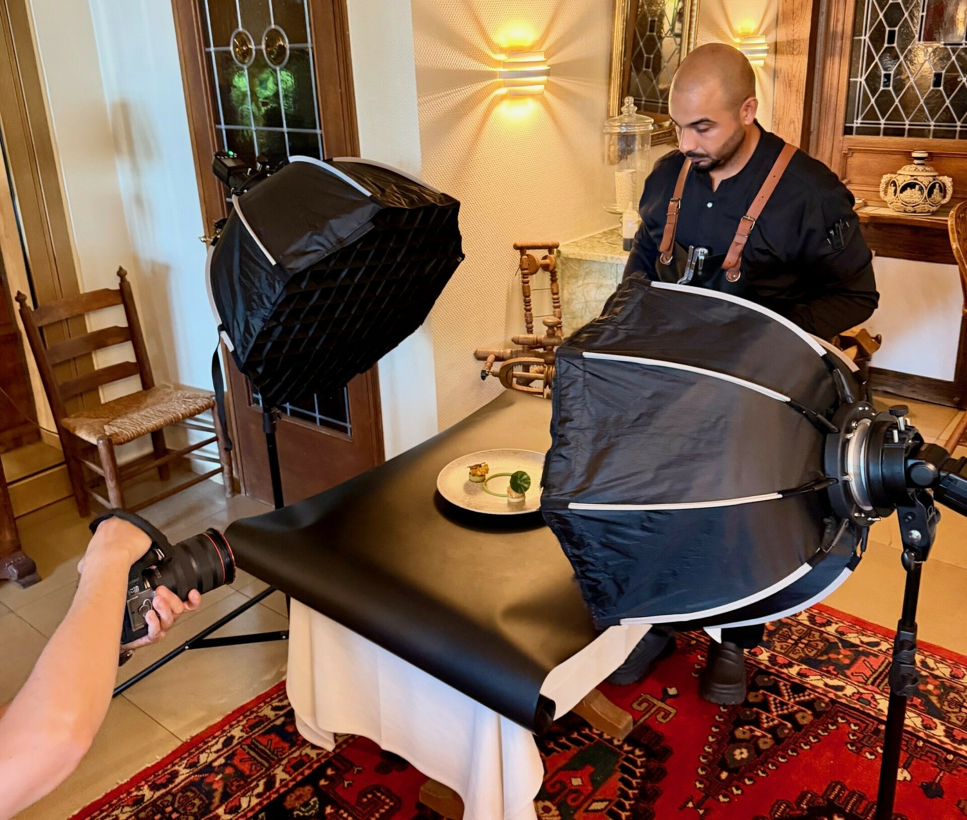 Food-Shooting in der Küche des Waldhotels Mangold